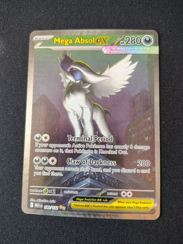 Mega Absol ex 180/132 - Mega evolution - pokemon kaarten, Ophalen of Verzenden, Nieuw, Losse kaart, Foil