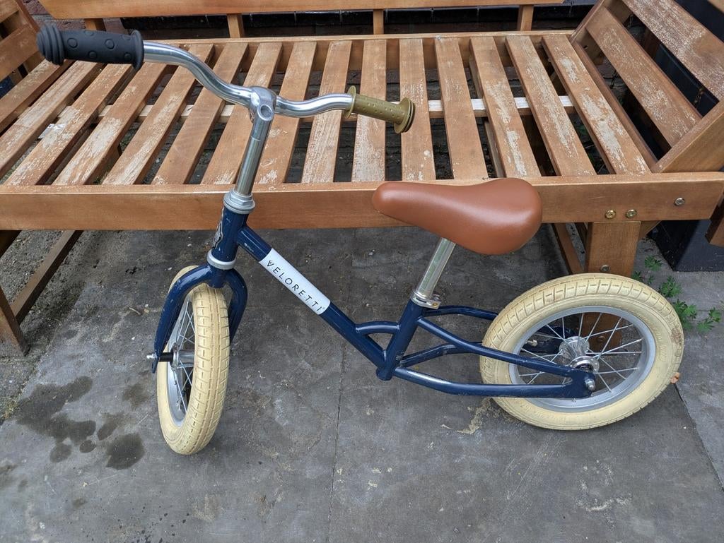 Veloretti loopfiets blauw, Fietsen en Brommers, Fietsen | Kinderfietsjes, Zo goed als nieuw, Minder dan 16 inch, Ophalen