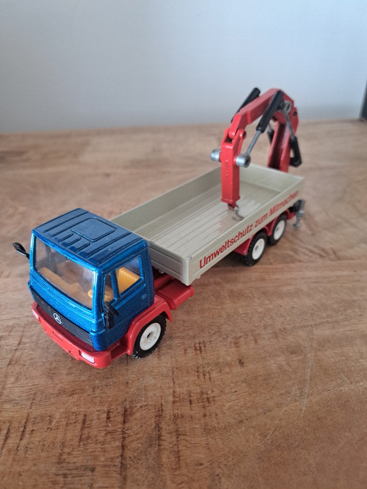siku model lkw mercedes met laadkraan schaal ong 1:55, Gebruikt, West germany, N.b, Bus of Vrachtwagen
