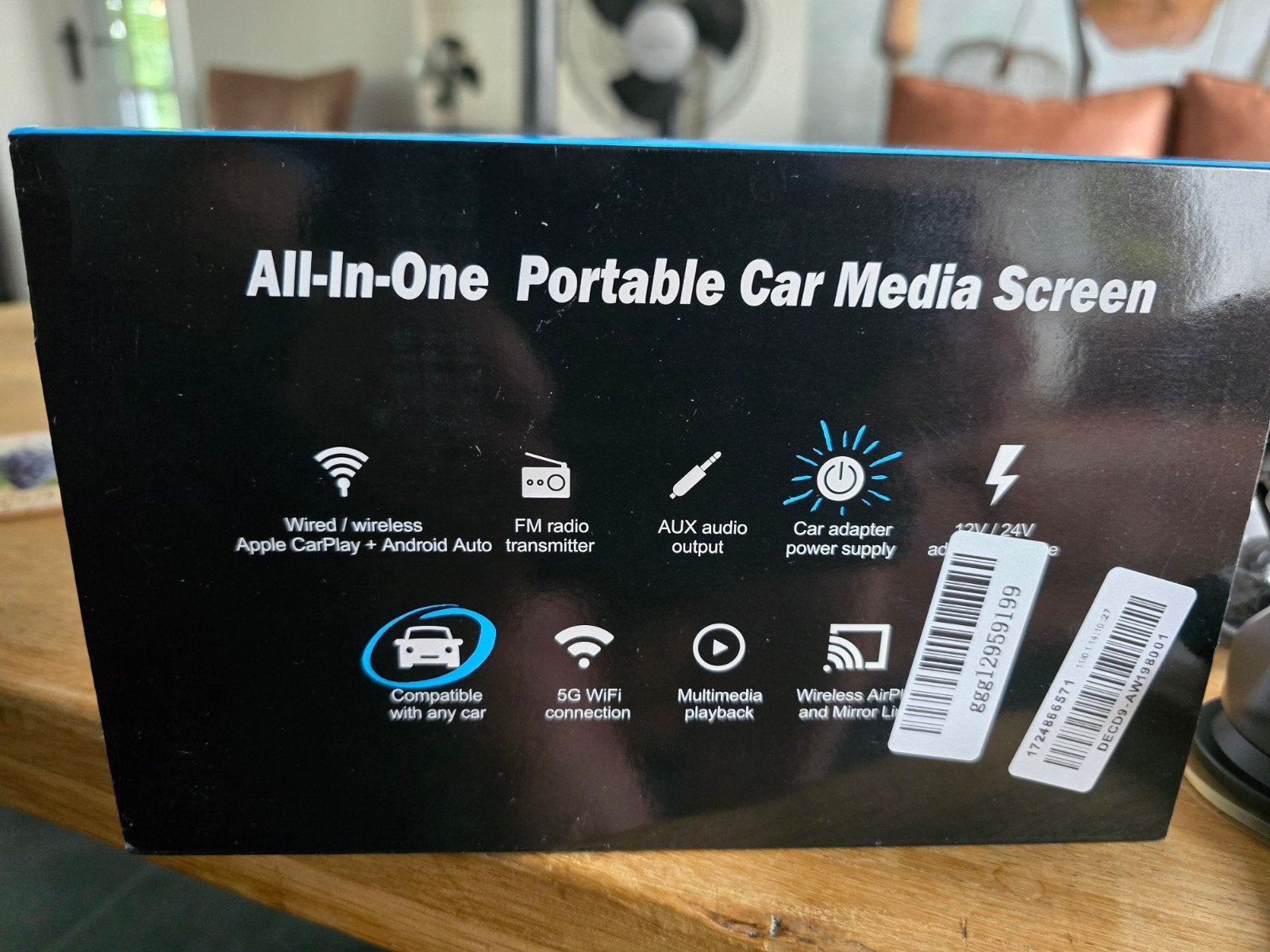 All-In-One Draagbaar Auto Media Scherm -, Ophalen of Verzenden, Nieuw