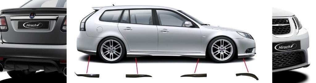 Hirsch bumper sierstukken Saab 9-3, Ophalen of Verzenden, Voor, Saab, Bumper