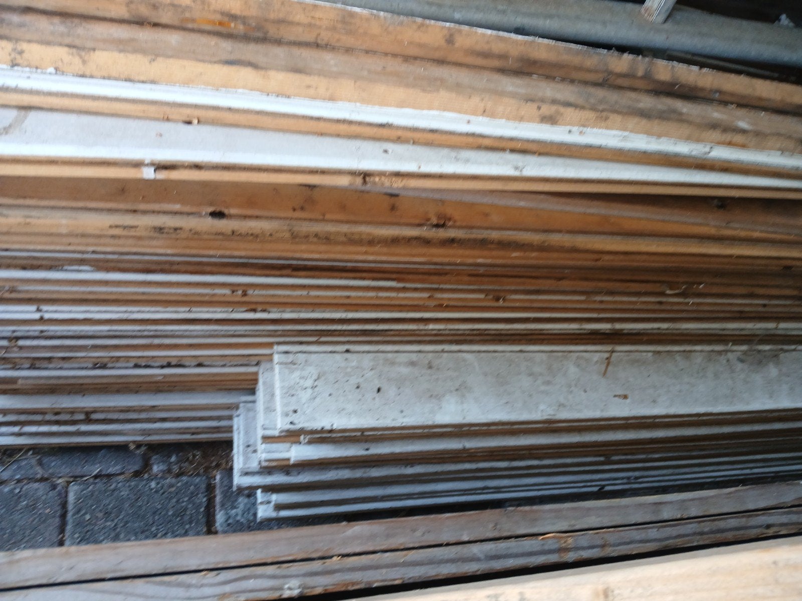 Diverse houten balken, planken en platen, Doe-het-zelf en Verbouw, Ophalen, Gebruikt, 25 tot 50 mm, Overige typen