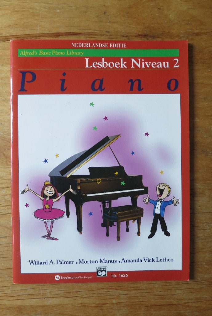 Alfred's Basic Piano Library Lesboek Niveau 2, Muziek en Instrumenten, Overige genres, Les of Cursus, Ophalen of Verzenden, Zo goed als nieuw