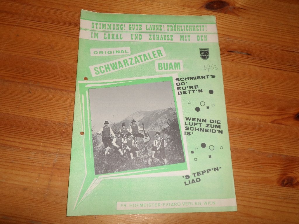 Schwarzataler buam, Muziek en Instrumenten, Bladmuziek, Gebruikt, Gitaar, Ophalen of Verzenden, Artiest of Componist
