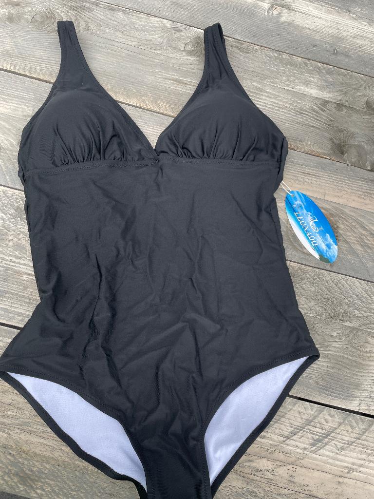 nieuw badpak Leonado mt 50/52, Kleding | Dames, Grote Maten, Leonado, Zwart, Nieuw, Ophalen of Verzenden