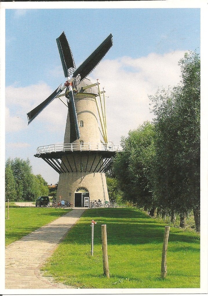 Ansichtkaart Molen De Vijf Gebroeders Heinkenszand, Verzamelen, Ophalen of Verzenden, 1980 tot heden, Ongelopen, Zeeland