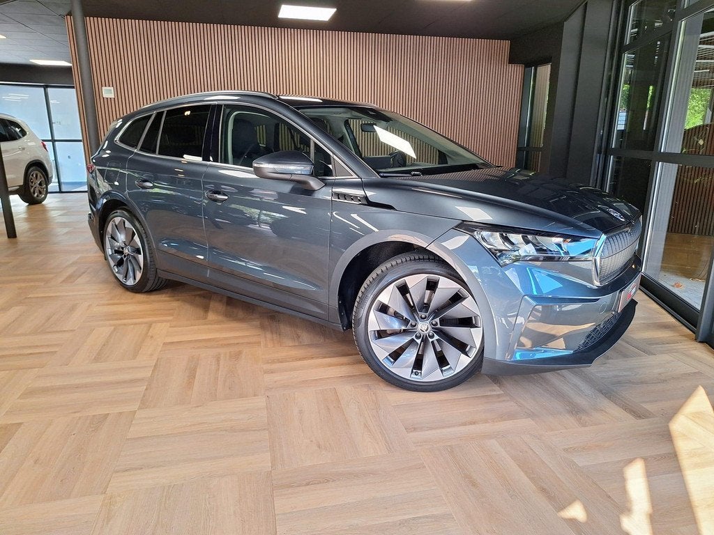 Skoda Enyaq iV 80 Pano, Adapt Cruise, Elec Stoel + Mem., Auto's, Skoda, Automaat, Achterwielaandrijving, Gebruikt, 544 km
