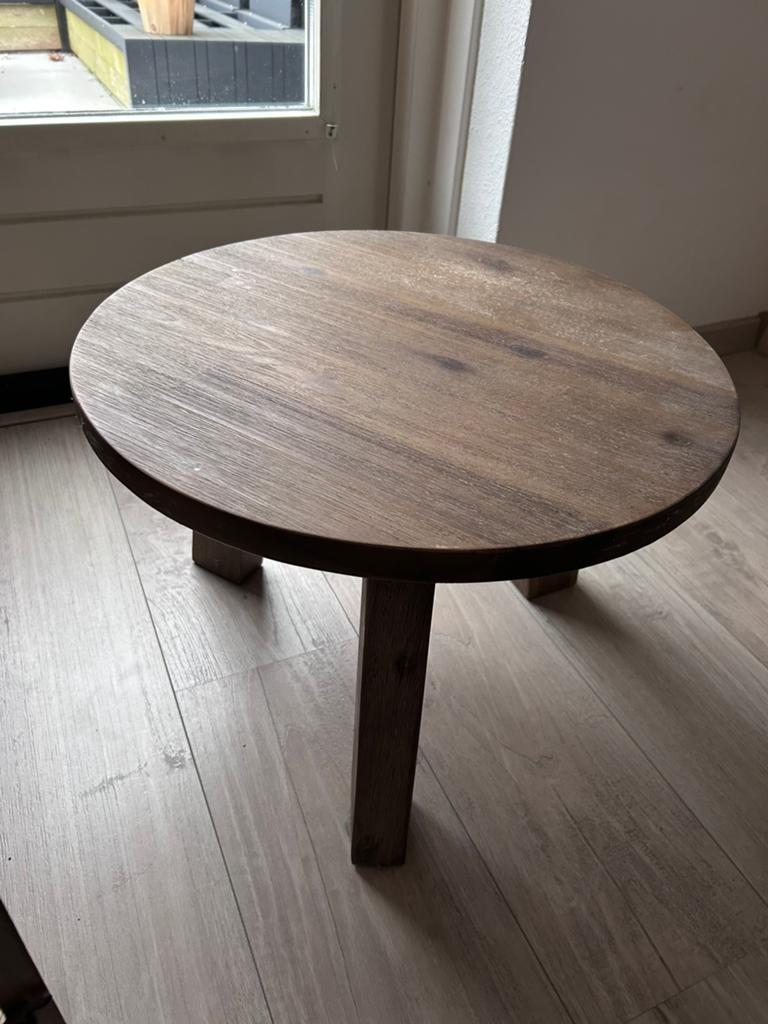Ronde bassano tafel (pronto), Huis en Inrichting, Tafels | Salontafels, Ophalen, Minder dan 50 cm, Rond, Minder dan 50 cm