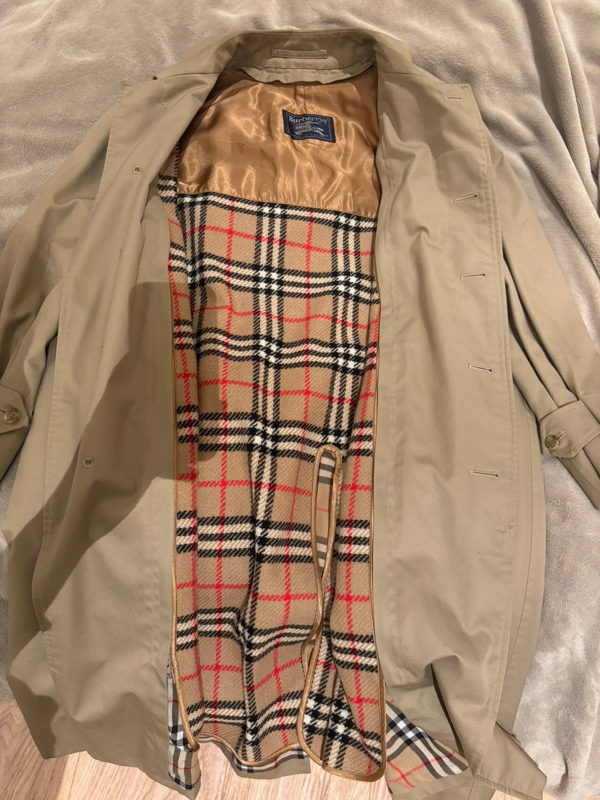 Vintage Burberry Trenchcoat XL, Ophalen of Verzenden, Zo goed als nieuw, Maat 46/48 (XL) of groter, Beige