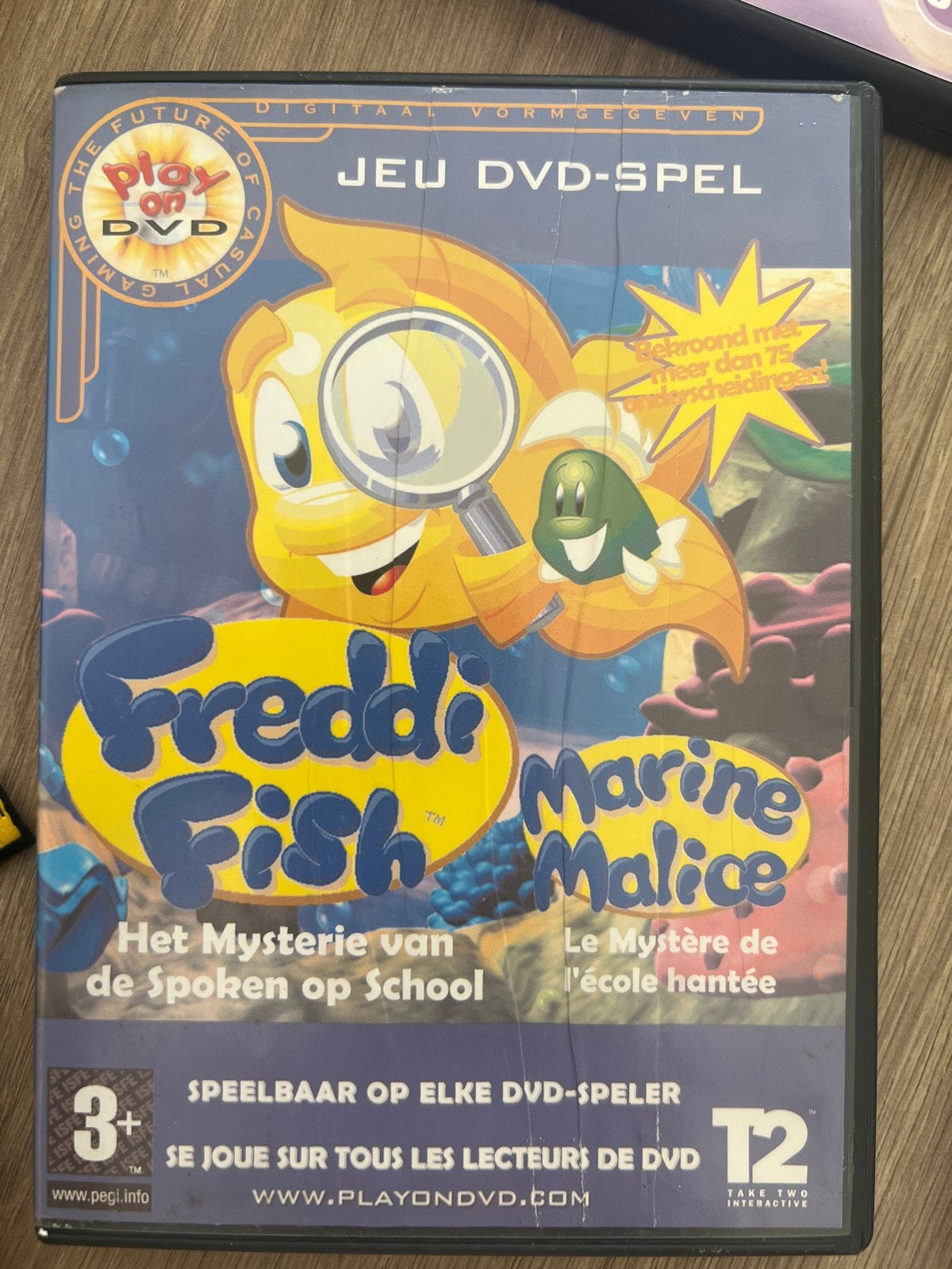 Freddie Fish 1 & 2 PC DVD-ROM Spel - Avontuur voor Kinderen, Puzzel en Educatief, Gebruikt, 1 speler, Ophalen of Verzenden