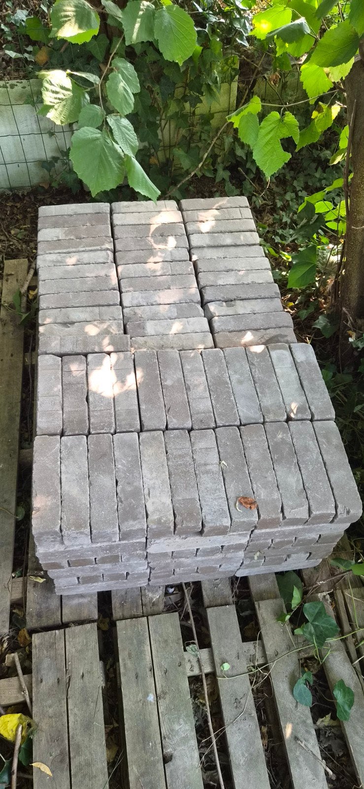 325 gebakken waaltjes 20x5x6 cm licht bruin/paars, Tuin en Terras, Ophalen