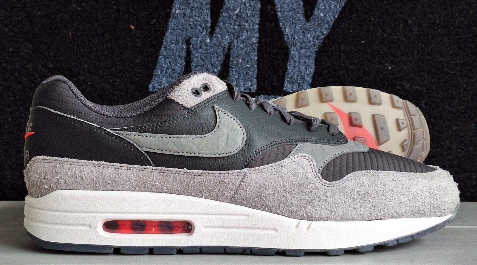 nike air max 1 - dark smoke grey, Nike air max, Overige kleuren, Verzenden, 5431 NV