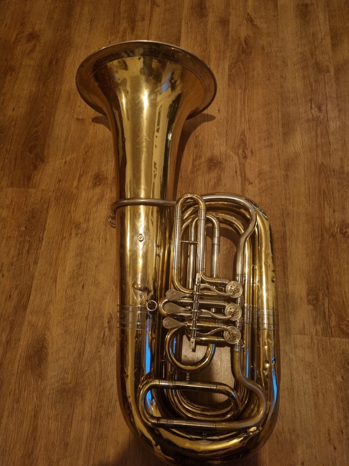 bastuba Bb miraphone 3 cilinders, Ophalen, Gebruikt, Bes-tuba