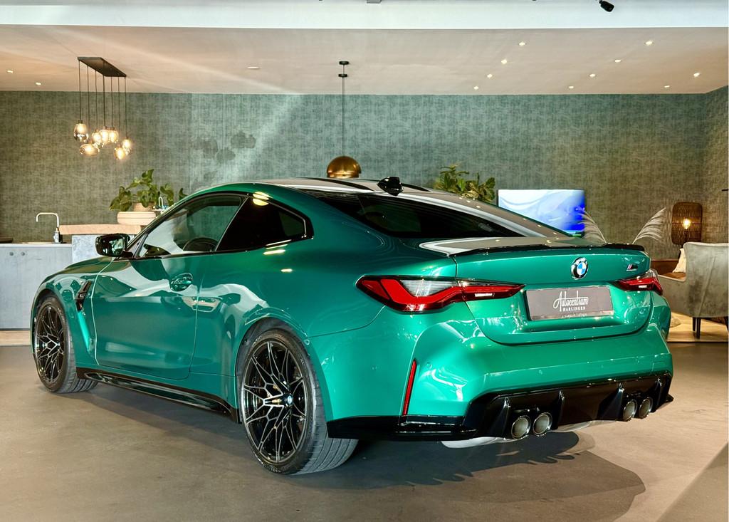 BMW 4 Serie Coupé M4 Competition I Race Track I Carbon Buck, Auto's, Automaat, Achterwielaandrijving, Gebruikt, 4 stoelen
