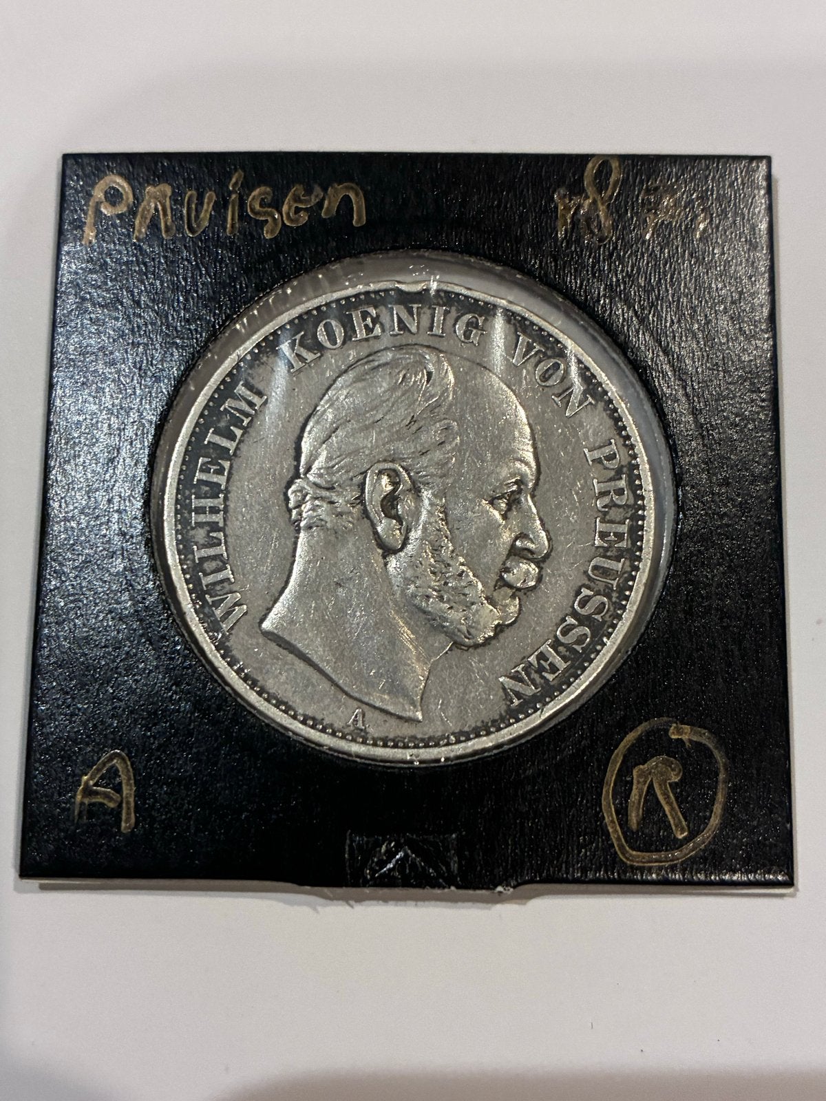 Zilveren Thaler Wilhelm I van Pruisen 1871, Ophalen of Verzenden, Duitsland, Losse munt, Zilver