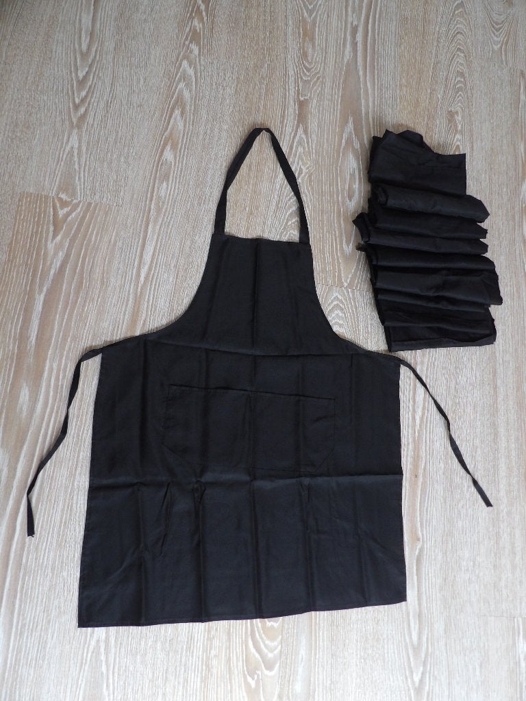 nieuw en z.g.a.n 10x keukenshort met zakje, Huis en Inrichting, Schort, Zwart, Ophalen of Verzenden, Met zakken