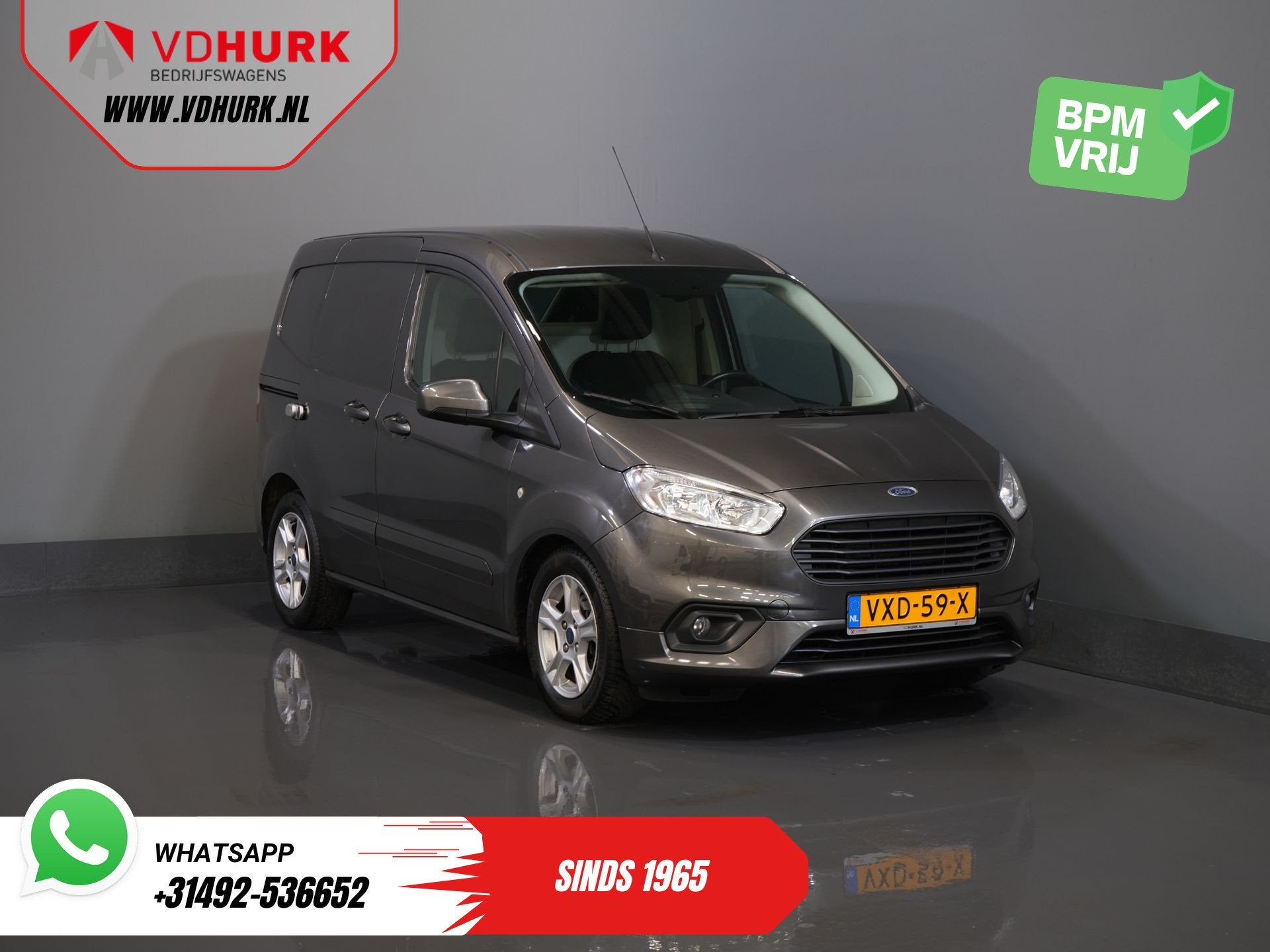 Ford Transit Courier 1.5 TDCI 100 pk Limited Stoelverw/ Voor, Voorwielaandrijving, Euro 6, Origineel Nederlands, 19 km/l