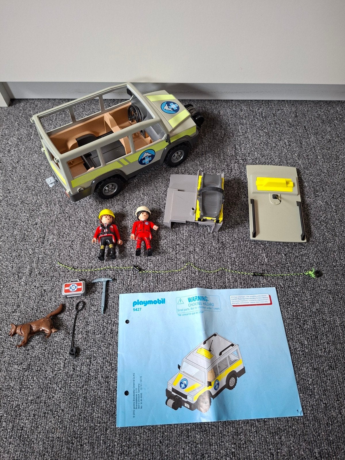 playmobil 5427 reddingsploeg in de bergen, Ophalen of Verzenden, Gebruikt