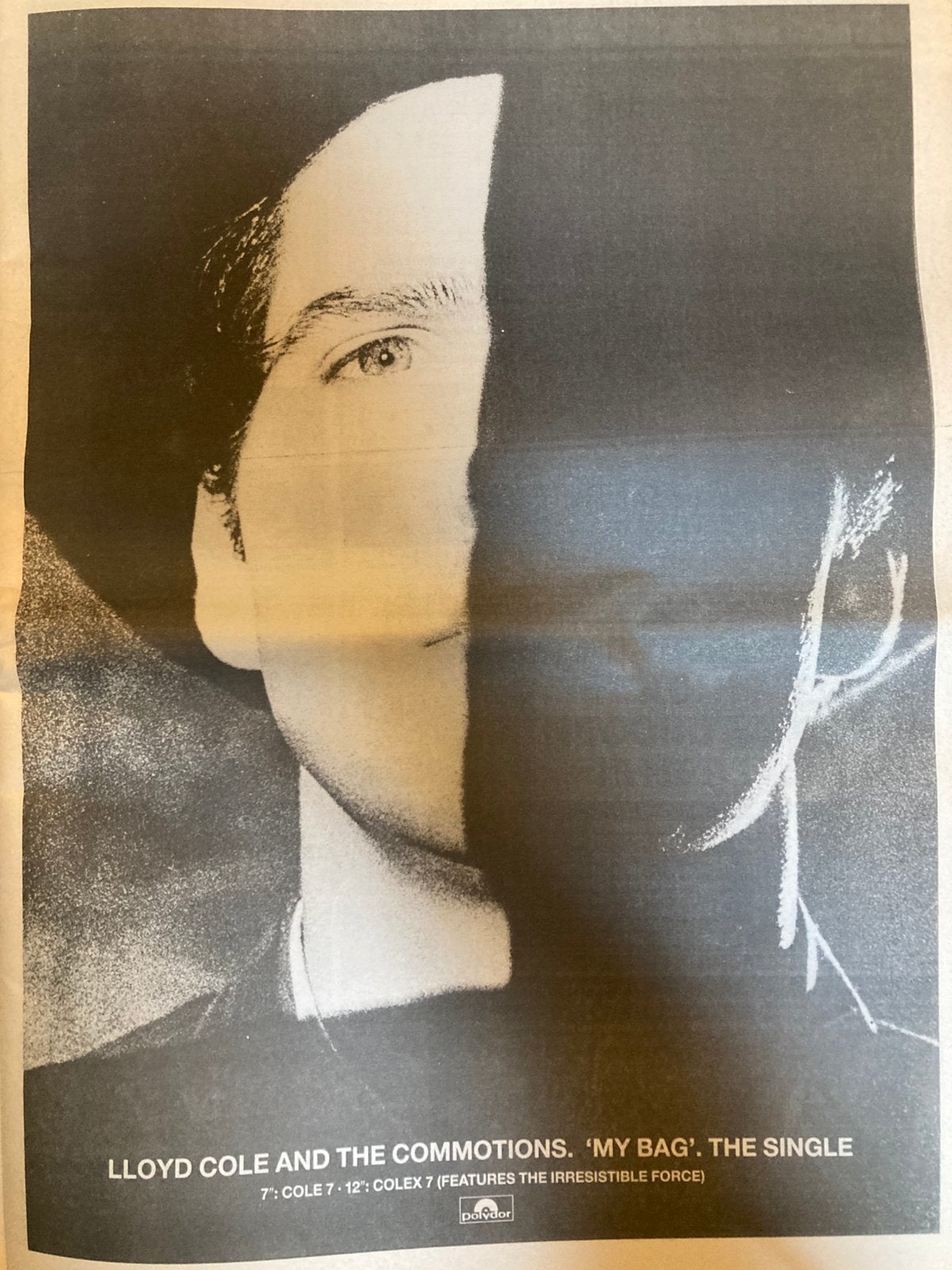 LLOYD COLE My Bag A3 advertentie, Ophalen of Verzenden, Gebruikt