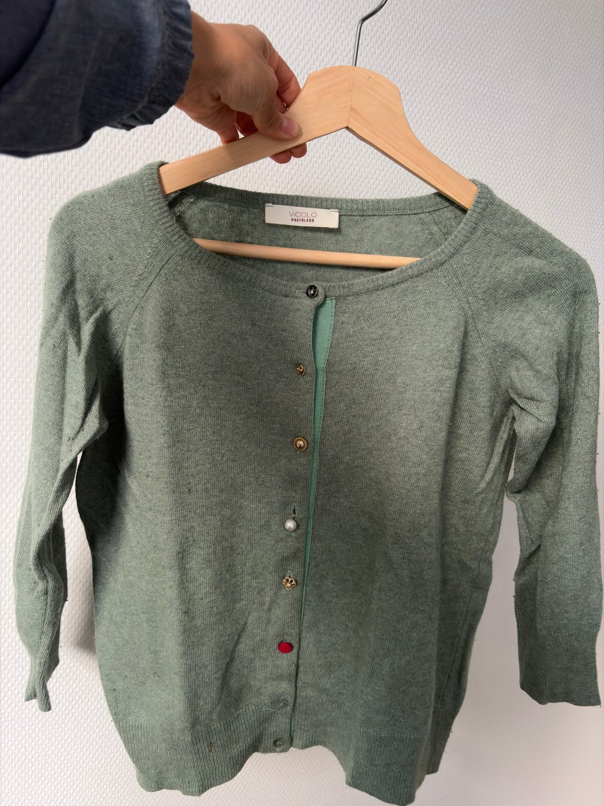 Vicolo Northland Groen Vest met Diverse Knopen, Kleding | Dames, Ophalen, Gedragen, Maat 38/40 (M), Groen
