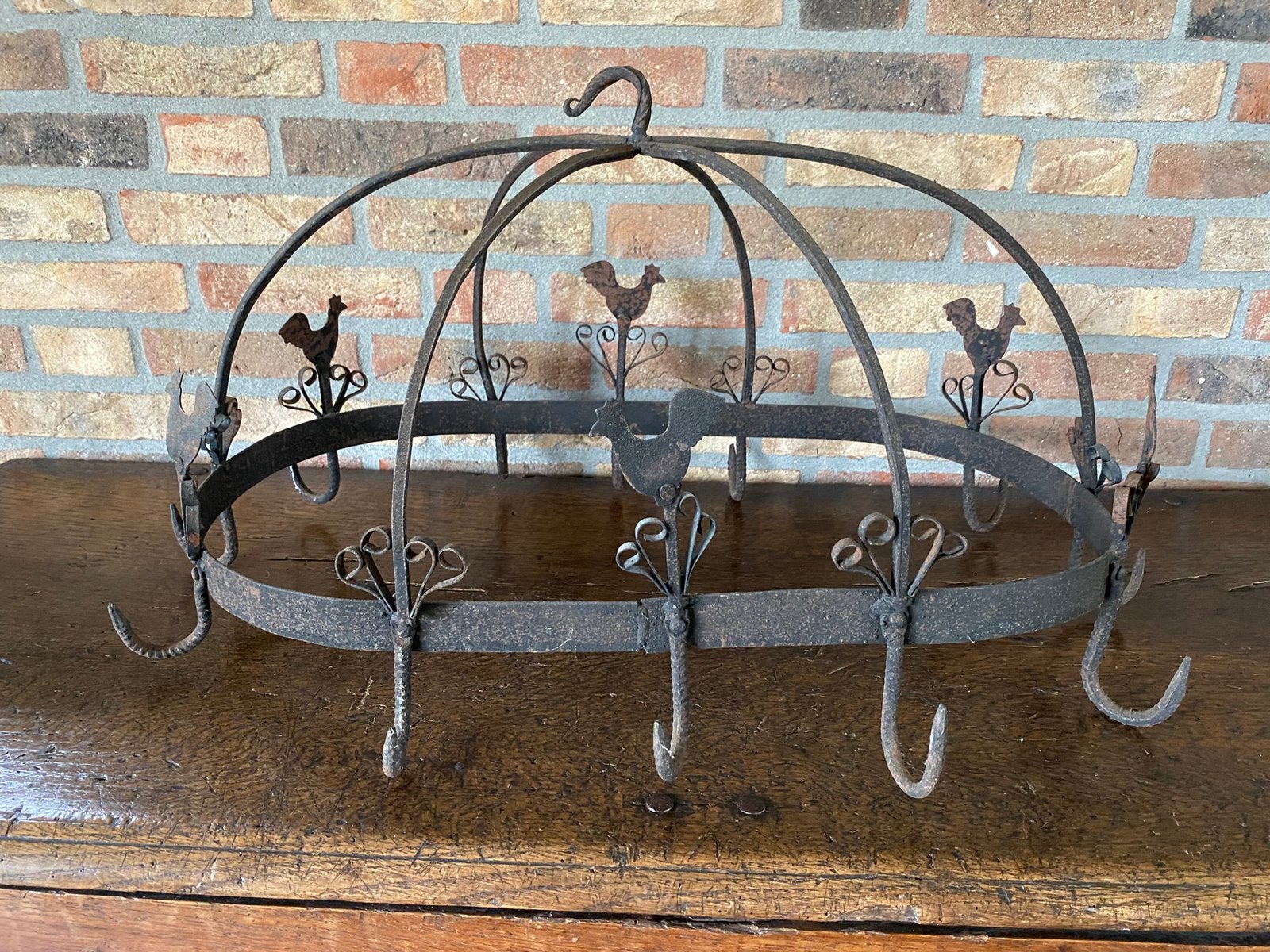 Brocante groot ovaal wildrek, Ophalen