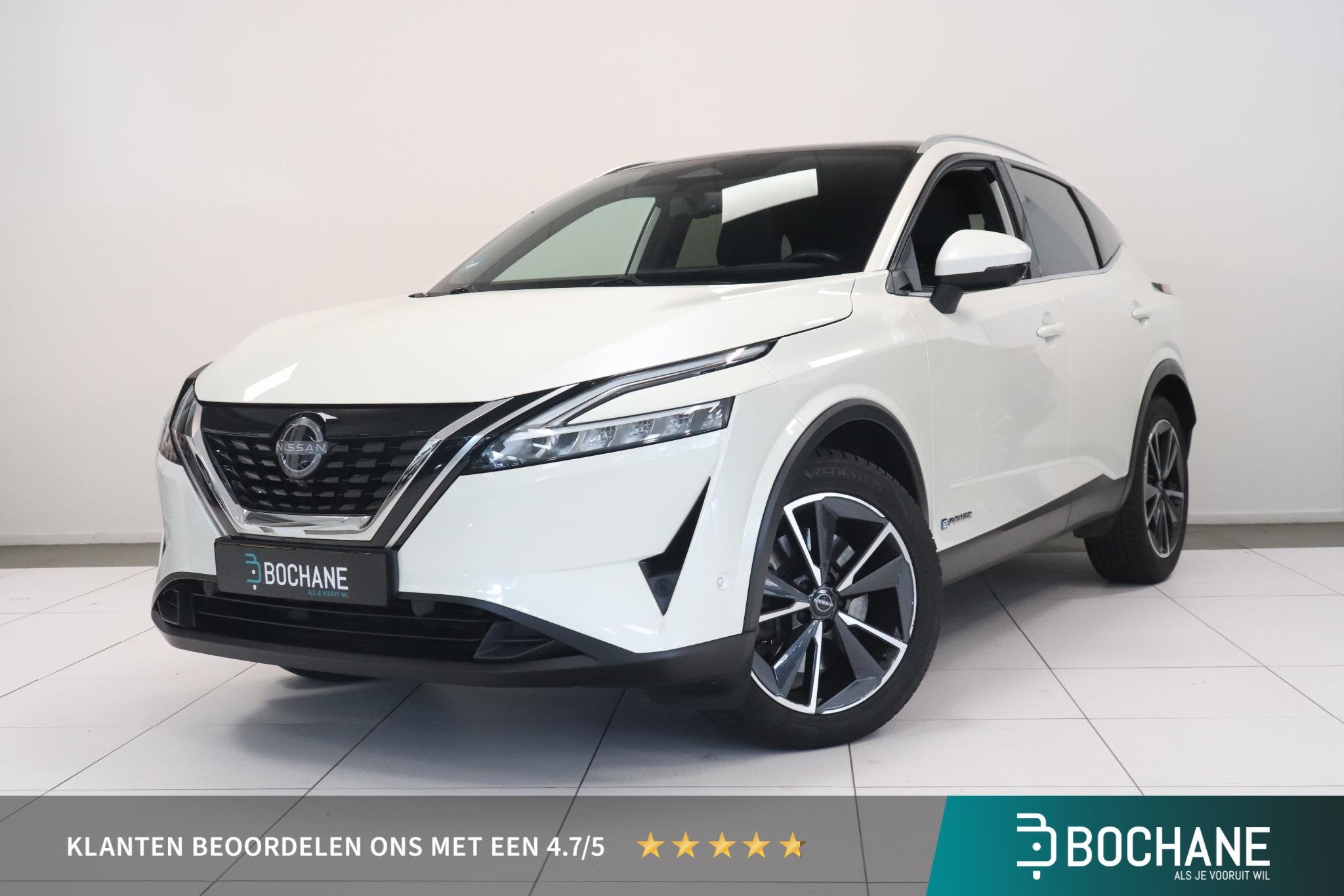 Nissan Qashqai 1.5 e-Power Tekna | Panoramadak | 360 camer, Auto's, Dealer onderhouden, 1497 cc, Gebruikt, 190 pk