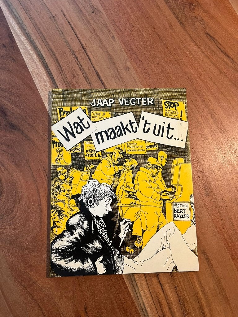 Jaap Vegter - Wat maakt 't uit... (1983) 1e druk SC, Eén stripboek, Ophalen of Verzenden, Zo goed als nieuw