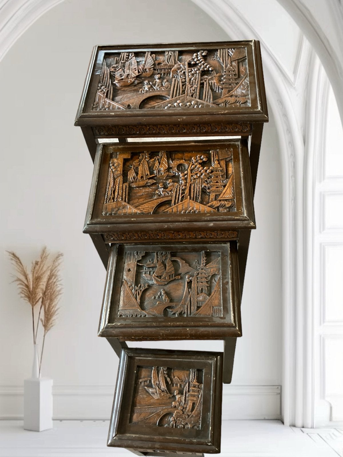 Chinees  antiek bijzettafeltjesJaren '30-'50 -Nesting Tables, Ophalen