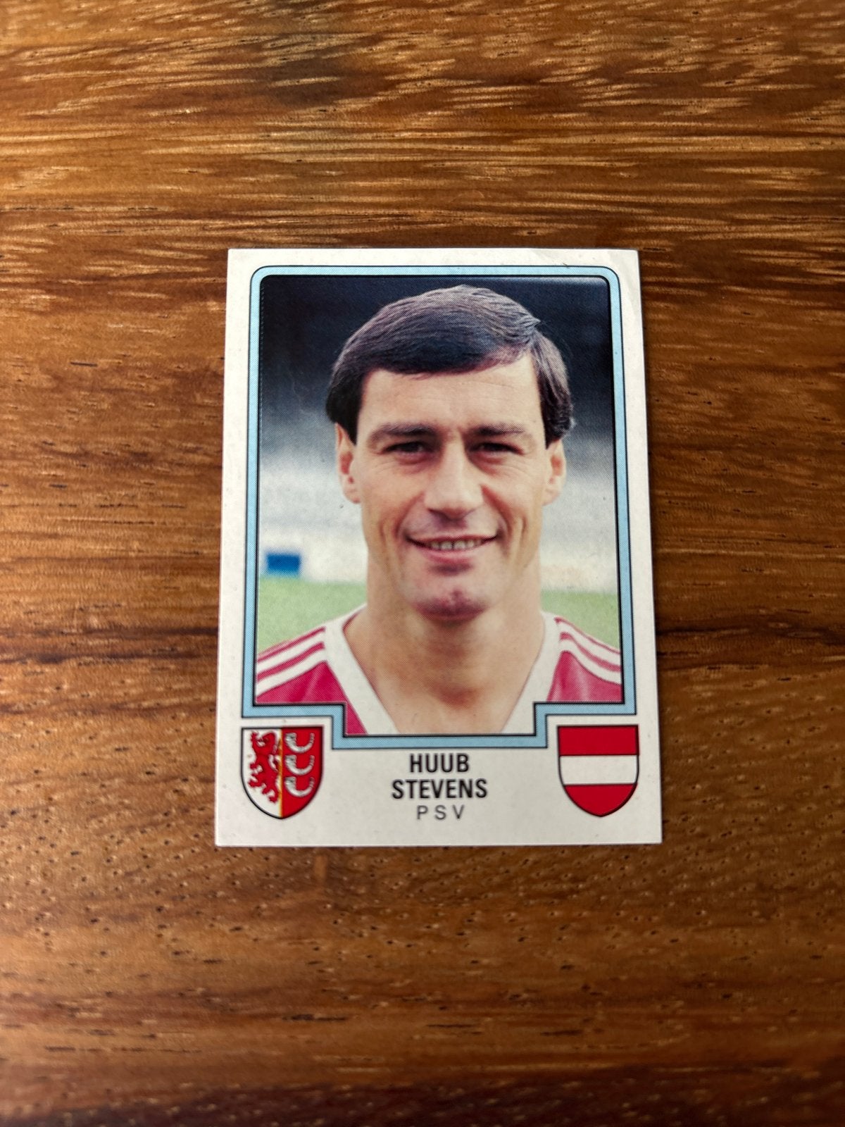 Voetbal 86 Panini sticker Huub Stevens PSV, Verzamelen, Ophalen of Verzenden, Zo goed als nieuw, Sport