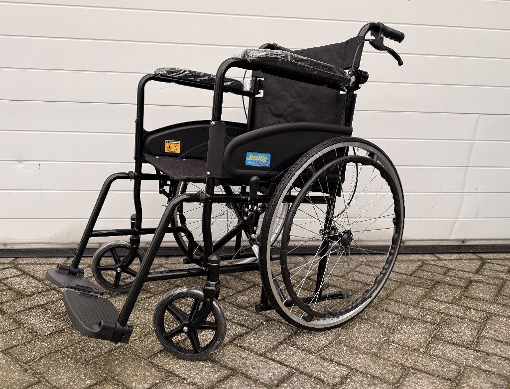 opvouwbare kwaliteit rolstoel stevig & comfortabel NIEUW, Ophalen of Verzenden, Inklapbaar, Nieuw, Duwrolstoel