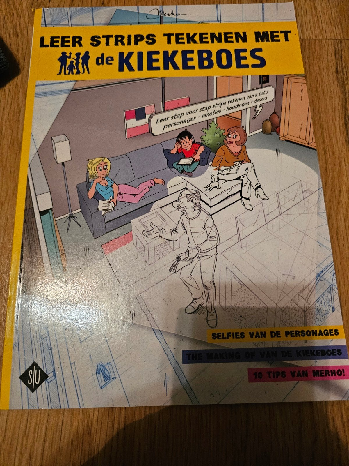 Leer strips tekenen met De Kiekeboes - Merho, Eén stripboek, Ophalen of Verzenden, Zo goed als nieuw