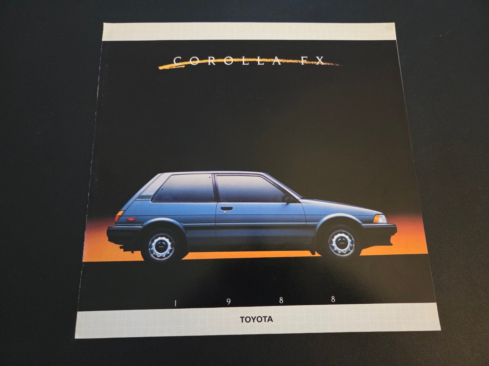 Brochure Toyota Corolla FX 1988 USA, Ophalen of Verzenden, Zo goed als nieuw, Toyota