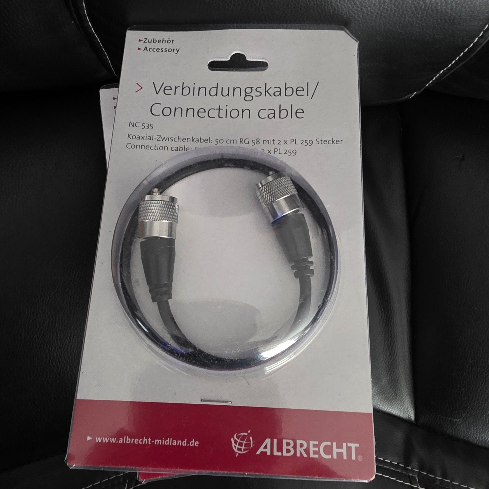 5x Albrecht NC535 coaxkabel 50cm rg58, Telecommunicatie, Ophalen of Verzenden, Nieuw