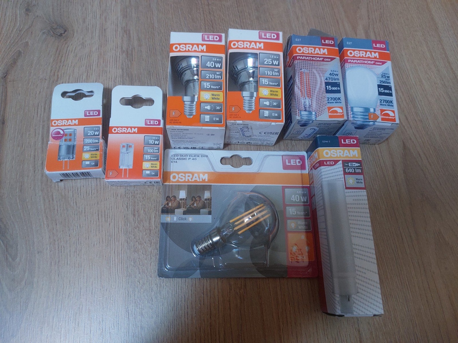 Topdeal diverse nieuwe Osram lampen, Led-lamp, Osram, Nieuw, E27 (groot)