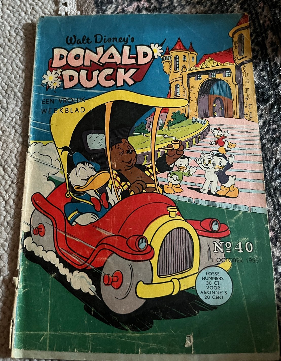 Donald Duck Weekblad Nr. 40 - Oktober 1955, Eén stripboek, Ophalen, Gelezen