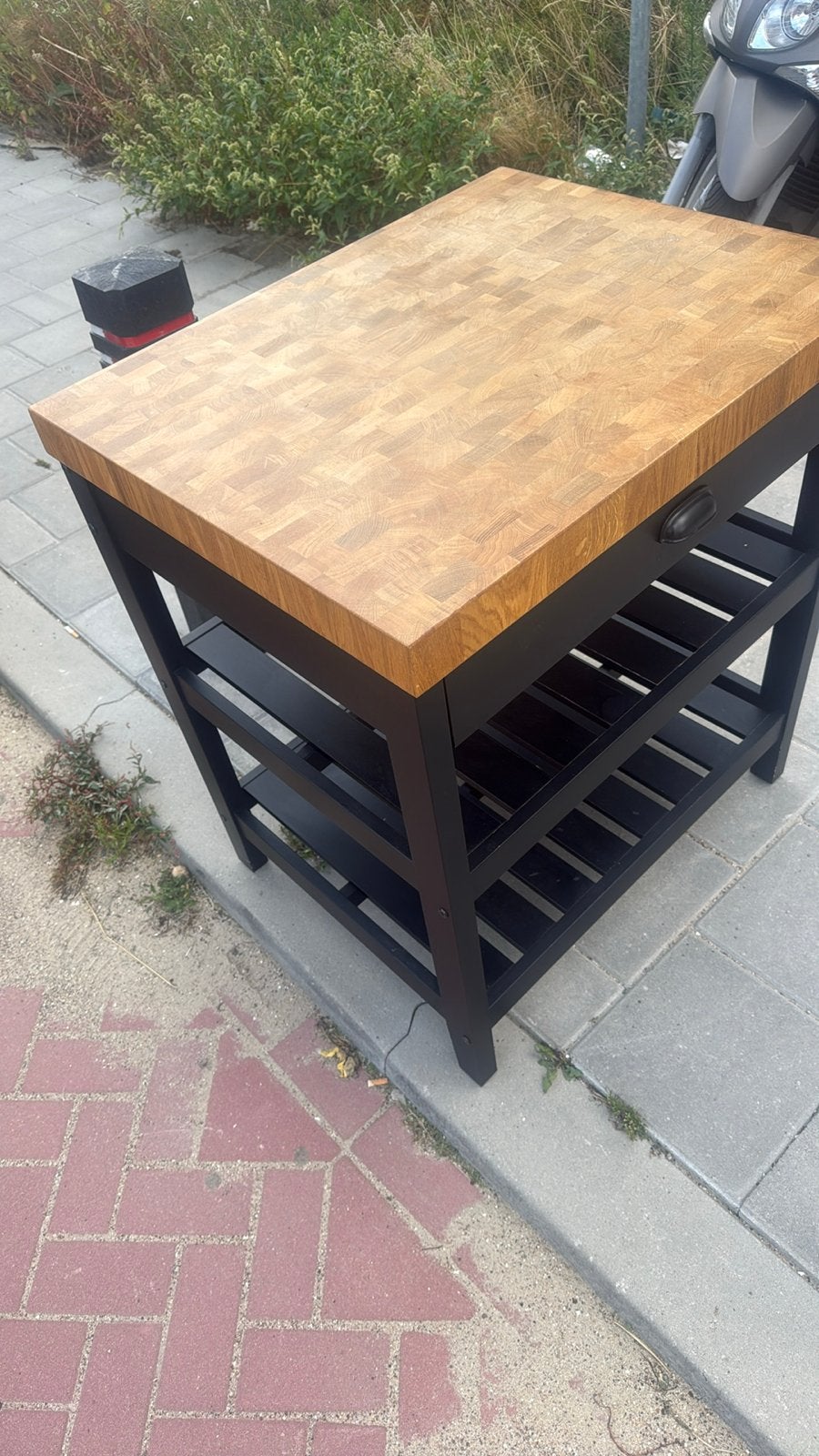 IKEA VADHOLMA Keukentrolley 79x63x90 cm, Ophalen, Gebruikt, Hout, IKEA