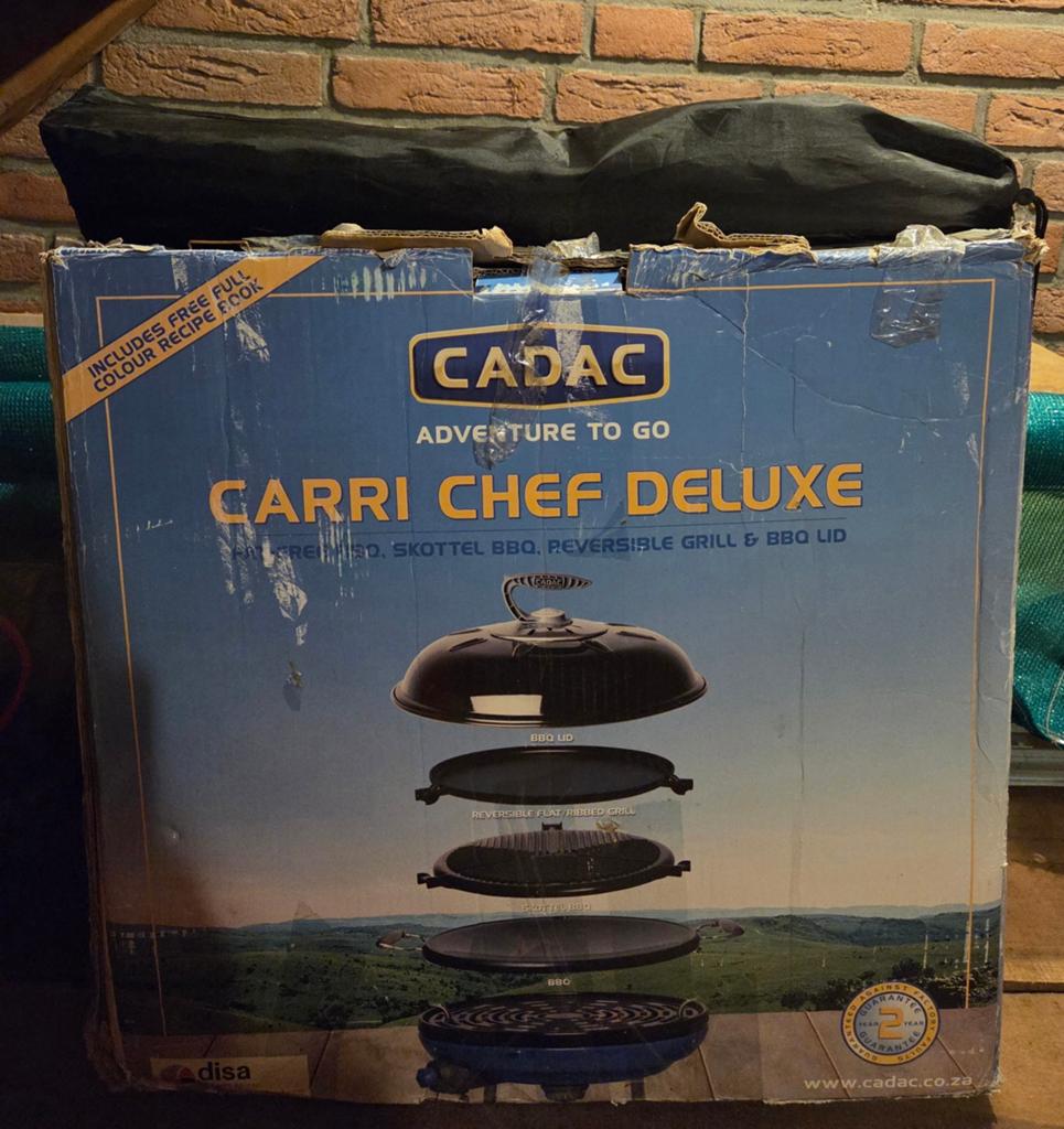 Cadac Carri Chef Deluxe gasbbq, Tuin en Terras, Gasbarbecues, Ophalen, Zo goed als nieuw