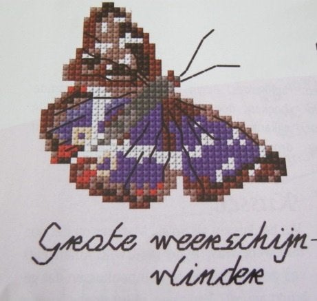Borduurpatroon  Weerschijn Vlinder / Omithaptera nr 5673, Verzenden, Nieuw, Handborduren, Patroon