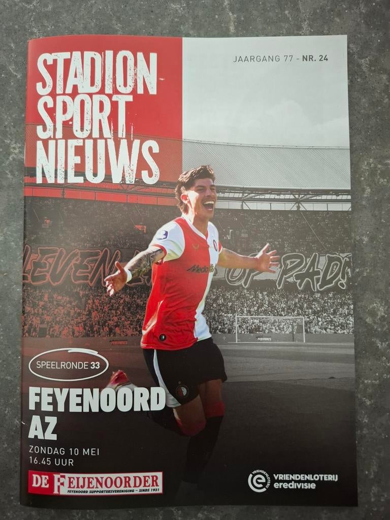 Programmaboekje Feyenoord - AZ 10.05.2026, Ophalen of Verzenden, Nieuw, Feyenoord