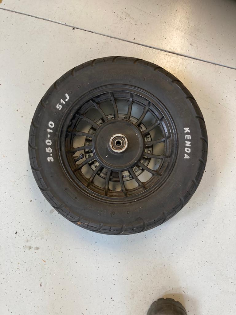 Velg / wiel Riva scooter voorwiel inc remschijf, Ophalen, Gebruikt, Overige typen, Overige merken
