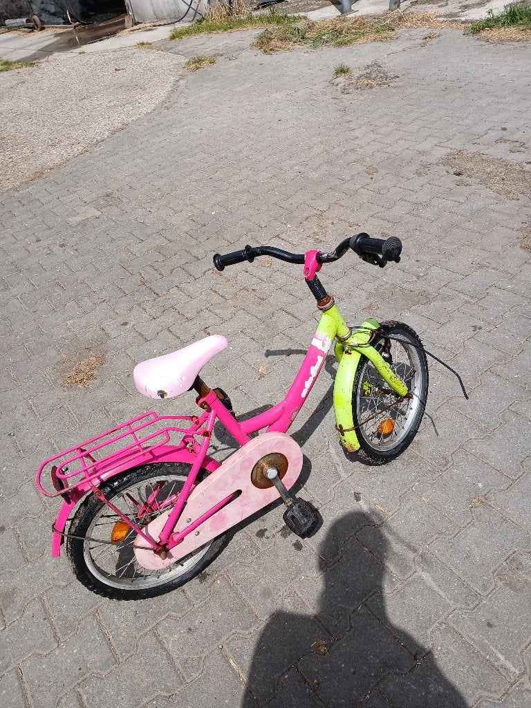 Meisjesfiets, Ophalen, Gebruikt, Terugtraprem, Minder dan 16 inch