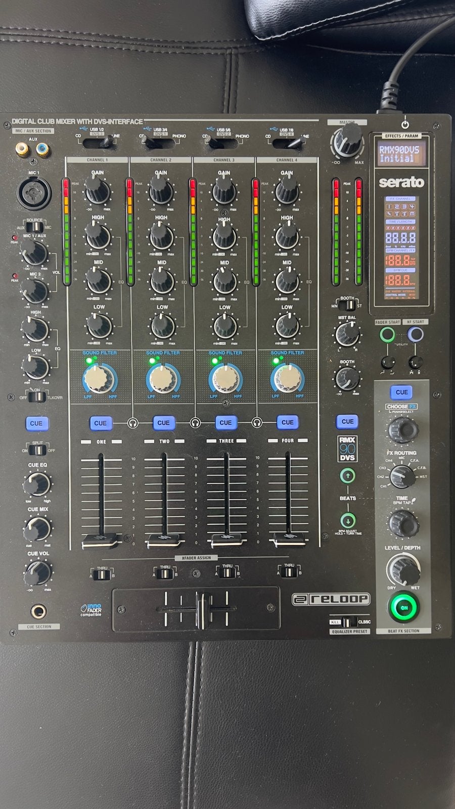 Reloop RMX-90 DVS DJ Mixer met Serato DJ Pro, Ophalen of Verzenden, Zo goed als nieuw, Dj-set, Reloop