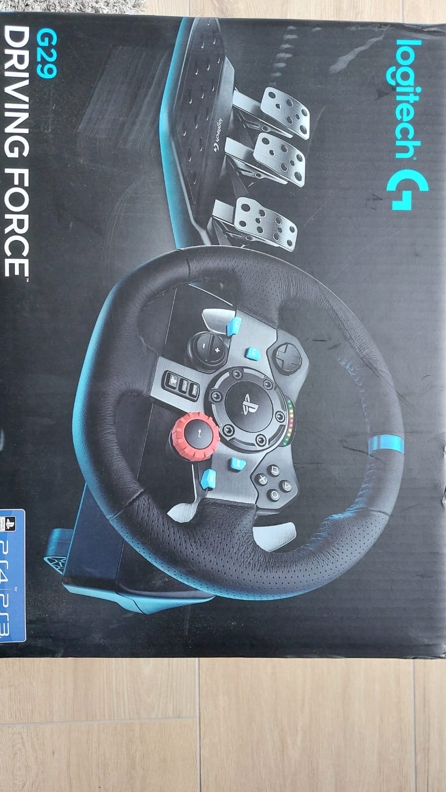 Logitech G29 Driving Force racestuur met pedalen, Spelcomputers en Games, Ophalen, Zo goed als nieuw, Stuur of Pedalen, PlayStation 3
