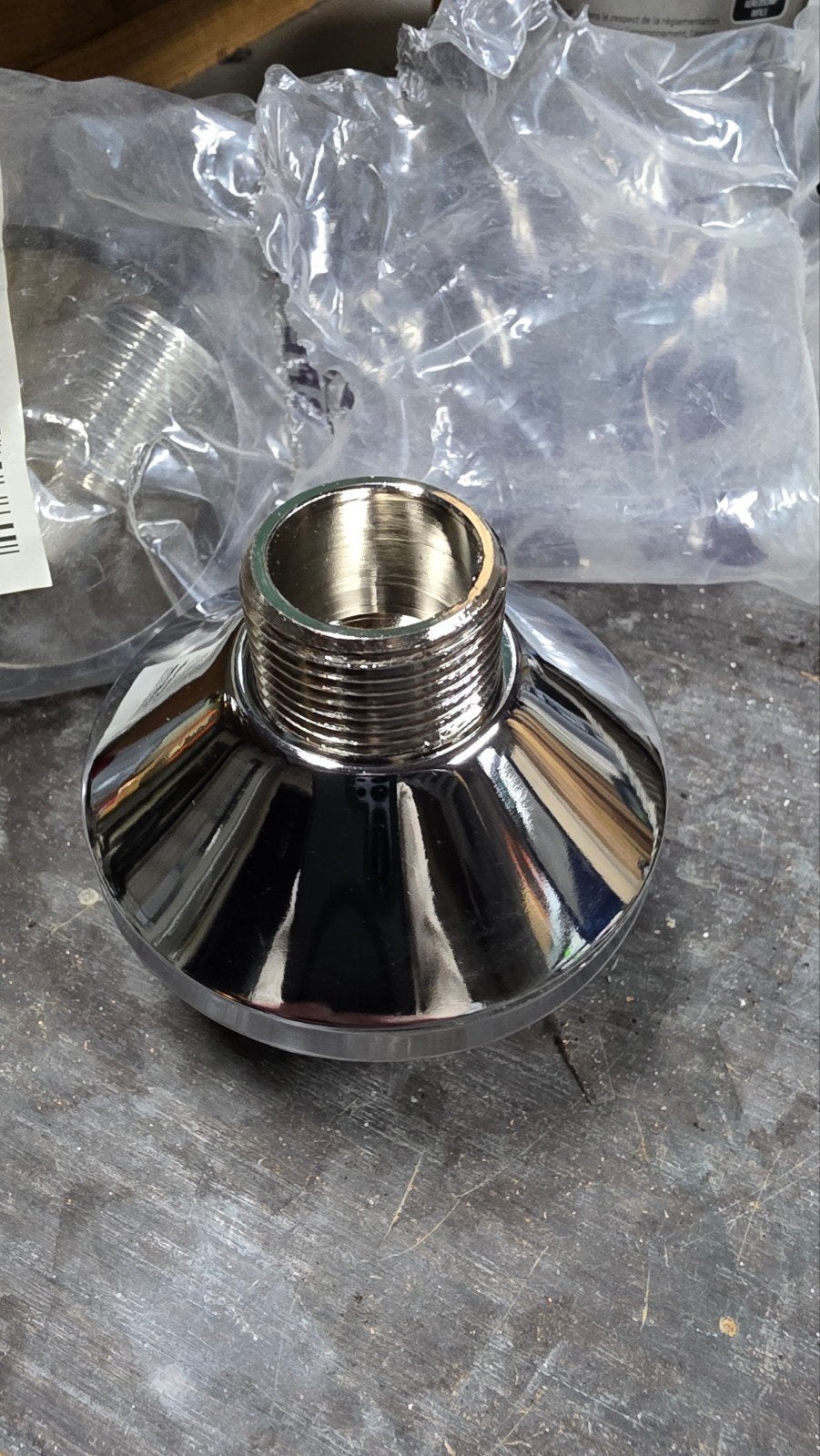 BPE S-koppeling met rozet 3/4"x1/2" lang douchekraan, Ophalen of Verzenden, Nieuw, Chroom, Overige typen