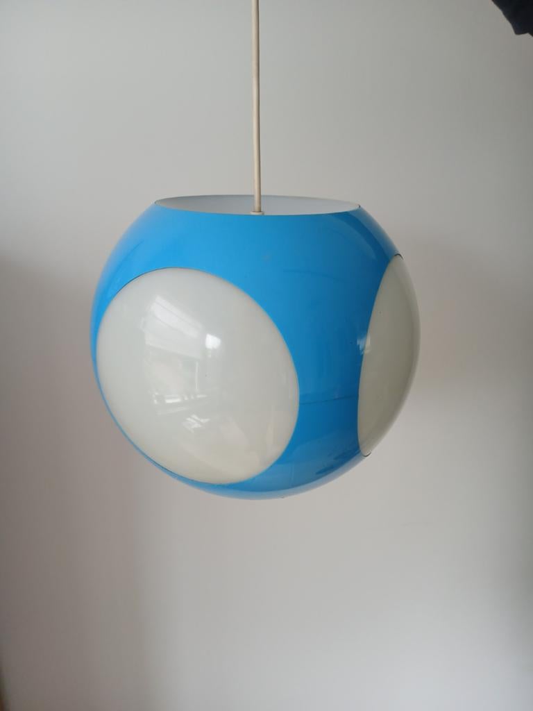 Vintage design Massive bug eye hanglamp, Kunststof, Gebruikt, Ophalen of Verzenden, Minder dan 50 cm
