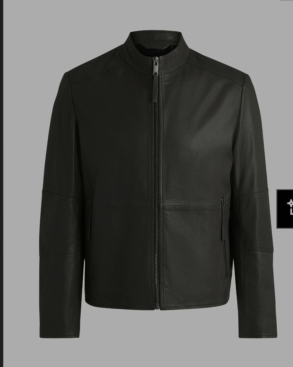 Hugo Boss Lokis-3 Leren Jack Medium, Maat 48/50 (M), Zwart, Nieuw, Ophalen of Verzenden