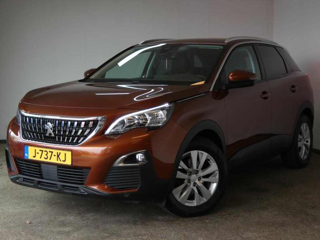 Peugeot 3008 1.2 PureTech Allure (bj 2017), Auto's, Voorwielaandrijving, Gebruikt, 1199 cc, Bruin
