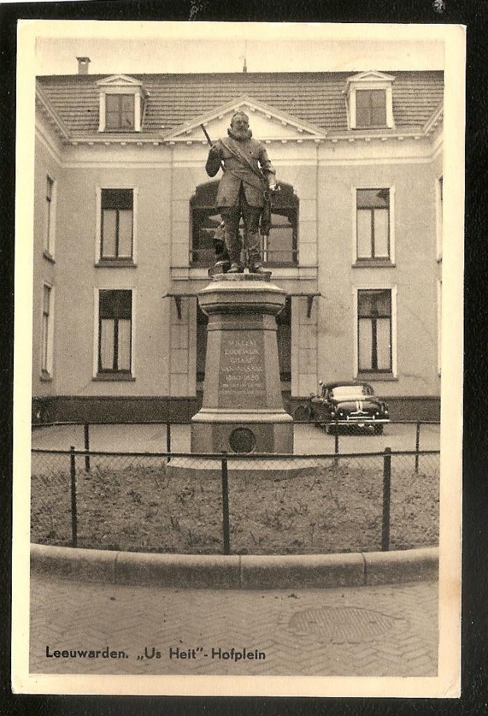 Leeuwarden , Ud Heit, Hofplein, Ophalen of Verzenden, 1940 tot 1960, Gelopen, Friesland