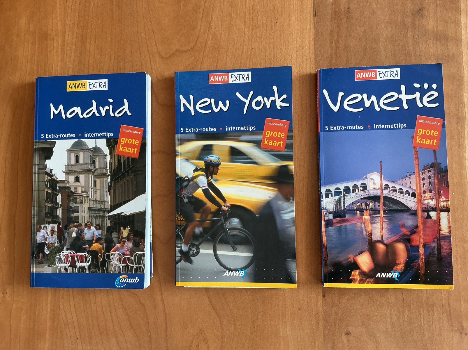 New York * Madrid * Venetië ANWB reisgids + plattegronden, Boeken, Europa, Ophalen of Verzenden, Zo goed als nieuw, Reisgids of -boek