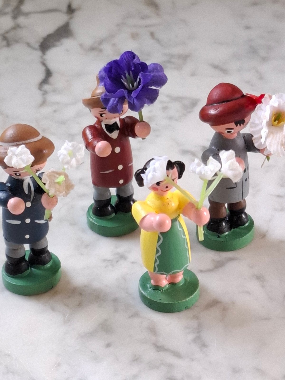 vintage Erzgebirge Ertsgebergte figuurtjes poppetjes hout, Verzenden